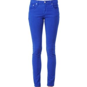 RAG & BONE royal blue jean pants skinny 26